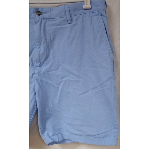 Nautica Mens 40 Blue The Deck Classic Fit Flat Front Chino Khaki Shorts - Picture 3 of 13